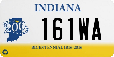 IN license plate 161WA