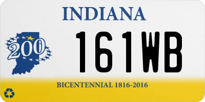 IN license plate 161WB