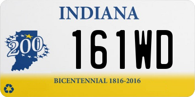 IN license plate 161WD