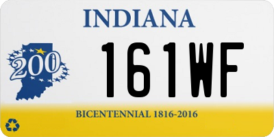 IN license plate 161WF
