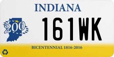 IN license plate 161WK