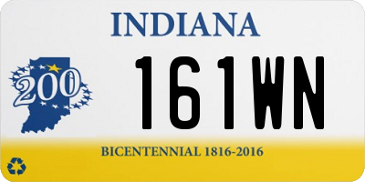 IN license plate 161WN