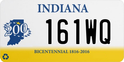 IN license plate 161WQ