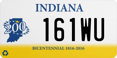 IN license plate 161WU