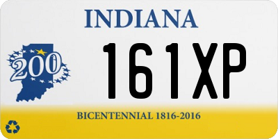 IN license plate 161XP