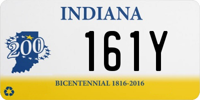 IN license plate 161Y