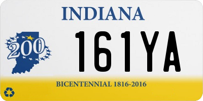 IN license plate 161YA
