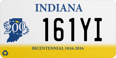 IN license plate 161YI