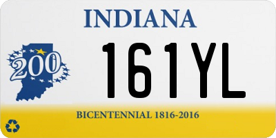 IN license plate 161YL