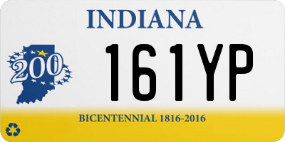 IN license plate 161YP