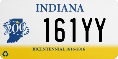IN license plate 161YY