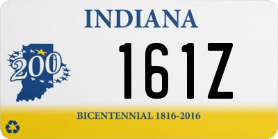 IN license plate 161Z