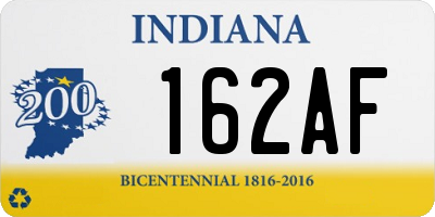 IN license plate 162AF