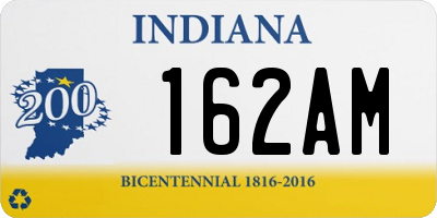 IN license plate 162AM