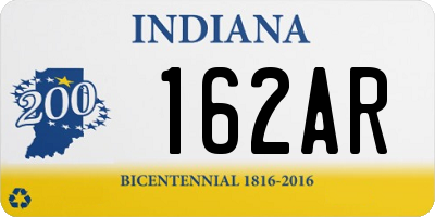 IN license plate 162AR