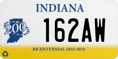 IN license plate 162AW