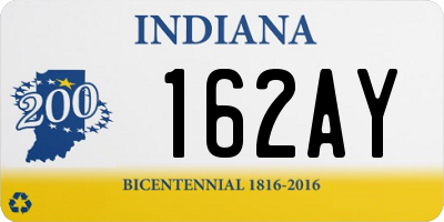 IN license plate 162AY