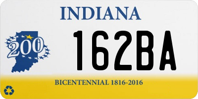 IN license plate 162BA