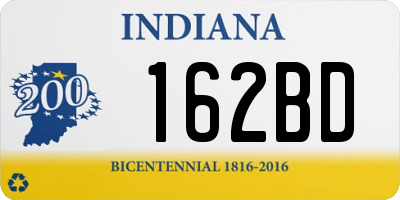 IN license plate 162BD