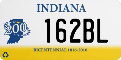 IN license plate 162BL