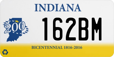 IN license plate 162BM