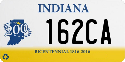 IN license plate 162CA