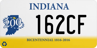 IN license plate 162CF