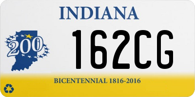 IN license plate 162CG