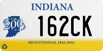 IN license plate 162CK