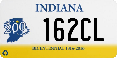 IN license plate 162CL