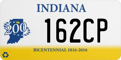 IN license plate 162CP