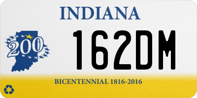 IN license plate 162DM