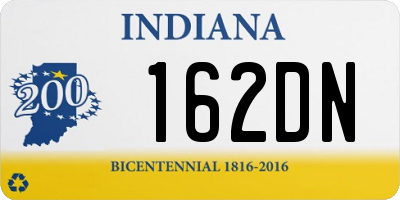 IN license plate 162DN