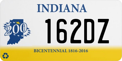 IN license plate 162DZ