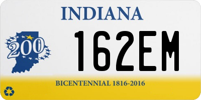 IN license plate 162EM