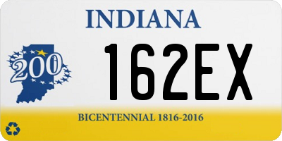 IN license plate 162EX