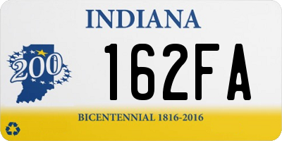 IN license plate 162FA