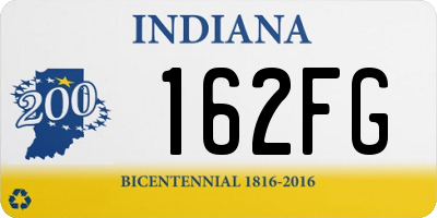 IN license plate 162FG