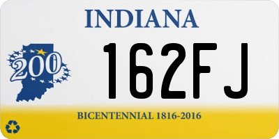 IN license plate 162FJ