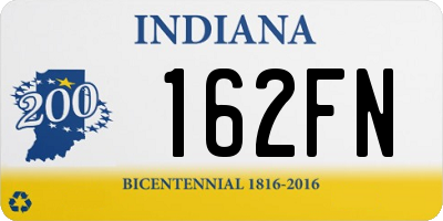 IN license plate 162FN