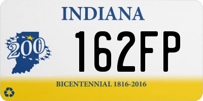 IN license plate 162FP