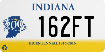 IN license plate 162FT