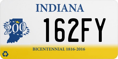 IN license plate 162FY
