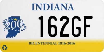 IN license plate 162GF