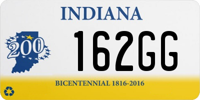 IN license plate 162GG