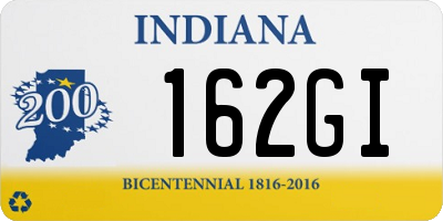 IN license plate 162GI
