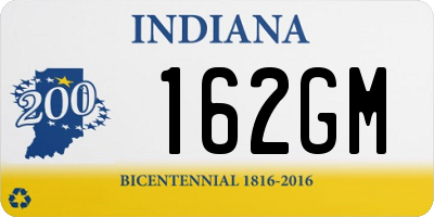 IN license plate 162GM