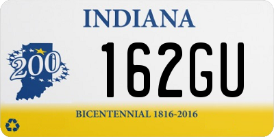 IN license plate 162GU