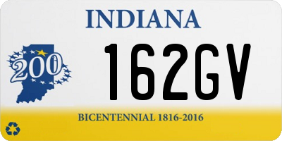 IN license plate 162GV