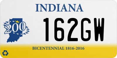 IN license plate 162GW